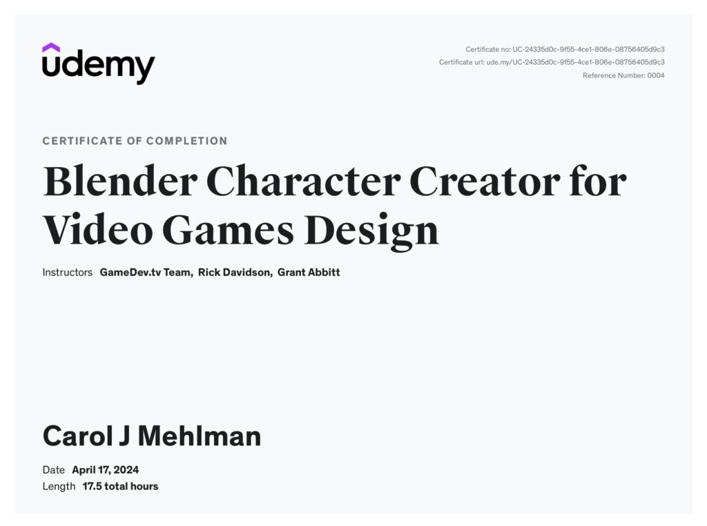 Blender Character Creator for Video Games Design - Results - Click to see