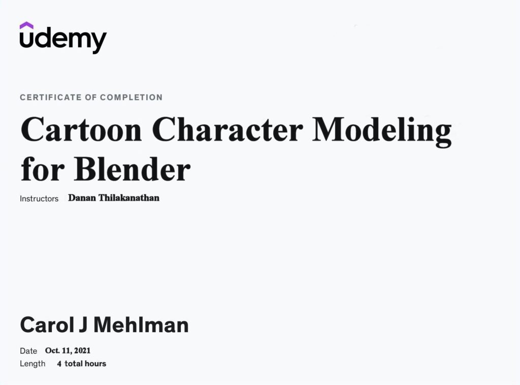 Cartoon Character Modelling for Blender - Click to see results